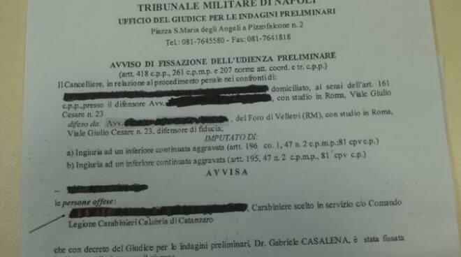 Carabiniere Donna Molestata In Caserma Da Un Superiore Catanzaroinforma