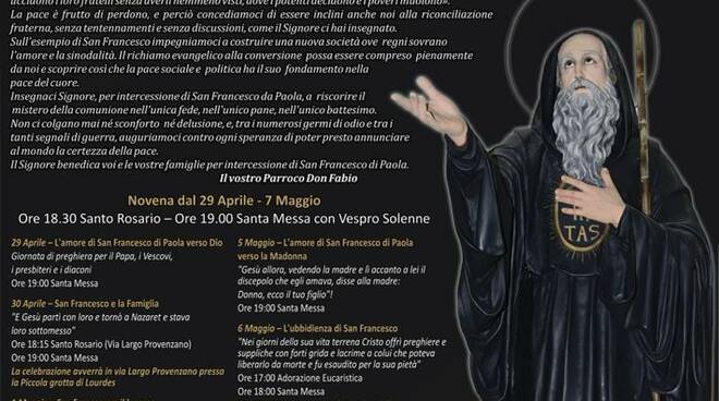 Venerdì incontro con Claudia Koll in preparazione alla festa di San  Francesco di Paola di domenica - LameziaInforma